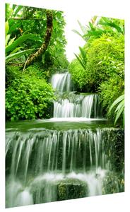 Gario Fototapeta Vodopád v dažďovom pralese Veľkosť: 110 x 200 cm, Materiál: Samolepiaca