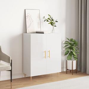 Komoda lesklá biela 69,5x34x90 cm spracované drevo