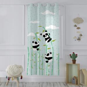 Detský bavlnený záves Moshi Moshi Panda Garden, 140 x 265 cm