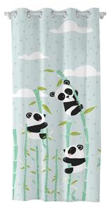 Detský bavlnený záves Moshi Moshi Panda Garden, 140 x 265 cm