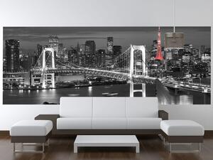 Gario Fototapeta Dúhový most Tokio Veľkosť: 268 x 240 cm, Materiál: Latexová