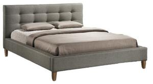 Čalúnená posteľ TEXAS 180 x 200 cm farba šedá/dub