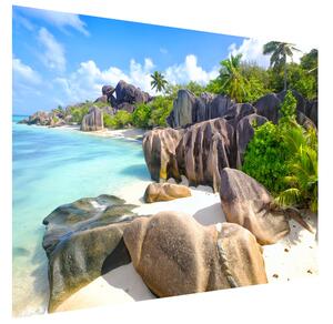 Fototapeta Tropický ostrov La Digue Materiál: Samolepiaca, Rozmery: 200 x 135 cm