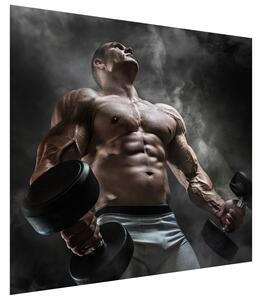 Gario Fototapeta Silný bodybuilder Veľkosť: 268 x 240 cm, Materiál: Latexová