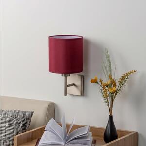 BRILAGI-LED Nástenné svietidlo NUBILA 1xE27/60W/230V matný chróm/pompejská červená