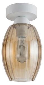 BRILAGI - LED Stropné svietidlo R GLASS 1xE27/60W/230V pr. 17cm biela/dymová béžová