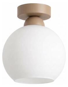 BRILAGI - LED Stropné svietidlo RETRO GLASS 1xE27/60W/230V pr. 15 cm béžová/biela