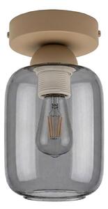 BRILAGI - LED Stropné svietidlo R GLASS 1xE27/60W/230V pr. 14 cm béžová/dymová sivá