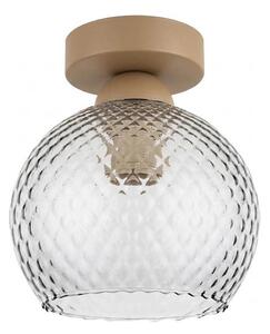 BRILAGI - LED Stropné svietidlo R GLASS 1xE27/60W/230V priemer 18 cm béžová/dymová sivá