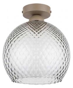 BRILAGI - LED Stropné svietidlo R GLASS 1xE27/60W/230V pr. 25 cm béžová/dymovo šedá