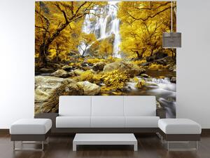 Fototapeta Nádherný jesenný vodopád Materiál: Samolepiaca, Rozmery: 95 x 205 cm