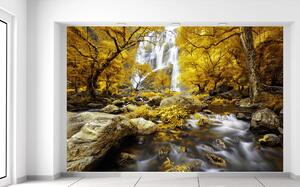 Fototapeta Nádherný jesenný vodopád Materiál: Samolepiaca, Rozmery: 200 x 135 cm