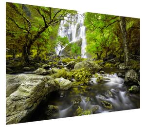 Gario Fototapeta Nádherný jarný vodopád Veľkosť: 200 x 150 cm, Materiál: Latexová