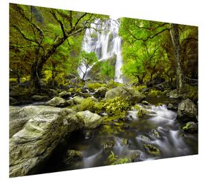 Gario Fototapeta Nádherný jarný vodopád Veľkosť: 150 x 200 cm, Materiál: Latexová