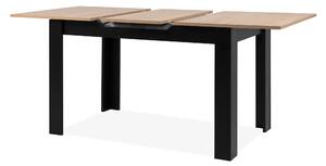 Jedálenský stôl BAUCIS 90A dub artisan/čierna, šírka 125 cm