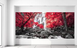 Gario Fototapeta Tajomný vodopád Veľkosť: 402 x 240 cm, Materiál: Latexová
