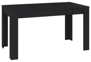 Jedálenský stôl čierny 140x74,5x76 cm drevotrieska