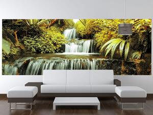 Gario Fototapeta Vodopád v prírode Veľkosť: 110 x 200 cm, Materiál: Latexová