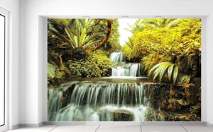 Gario Fototapeta Vodopád v prírode Veľkosť: 268 x 100 cm, Materiál: Latexová
