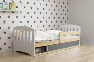 BMS Detská posteľ s úložným priestorom (s posuvnými dvierkami) CLASSIC 160x80 borovica Farba dvierok: Ružová