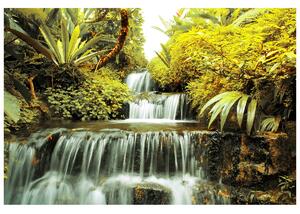 Gario Fototapeta Vodopád v prírode Veľkosť: 402 x 240 cm, Materiál: Latexová