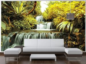 Gario Fototapeta Vodopád v prírode Veľkosť: 150 x 200 cm, Materiál: Latexová