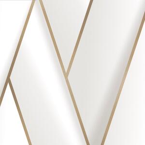 Vliesové tapety na stenu IMPOL M34800, rozmer 10,05 m x 0,53 m, art-deco krémové s metalicky niklovými kontúrami, UGÉPA