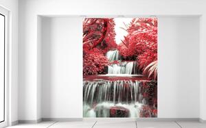 Gario Fototapeta Vodopád v červenej prírode Materiál: Vliesová, Veľkosť: 150 x 200 cm