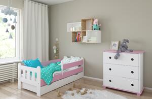 BabyBeds Detská posteľ STAS Farebné prevedenie: Šedá, Velikost postele: 160x80 cm, Úložný priestor k posteli: Nie, bez úložného priestoru