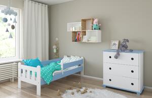 BabyBeds Detská posteľ STAS Farebné prevedenie: Šedá, Velikost postele: 160x80 cm, Úložný priestor k posteli: Nie, bez úložného priestoru