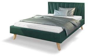 Čalúnená jednolôžková posteľ 120x200 Heaven - zelená