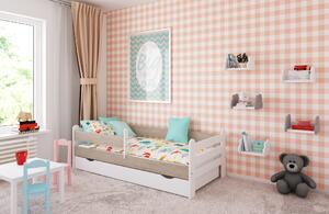 BabyBeds Detská posteľ RYSIO Farebné prevedenie: Šedá, Velikost postele: 160x80 cm, Úložný priestor k posteli: Áno, s úložným priestorom