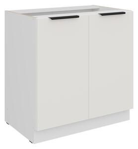 Dolná dvojdverová skrinka LUNARA - šírka 80 cm, biela