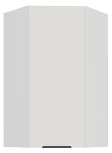 Vysoká horná rohová skrinka LUNARA 1 - 60x60 cm, biela