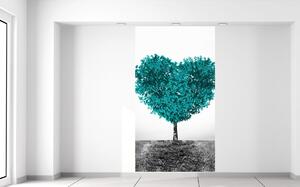Gario Fototapeta Tyrkysový strom lásky Veľkosť: 110 x 200 cm, Materiál: Latexová