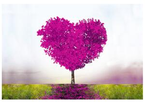 Fototapeta Tmavoružový strom lásky Materiál: Samolepiaca, Rozmery: 268 x 240 cm