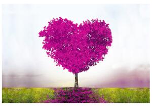 Fototapeta Tmavoružový strom lásky Materiál: Samolepiaca, Rozmery: 150 x 200 cm
