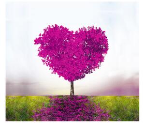 Fototapeta Tmavoružový strom lásky Materiál: Samolepiaca, Rozmery: 268 x 240 cm