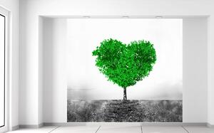 Fototapeta Zelený strom lásky Materiál: Samolepiaca, Veľkosť: 268 x 240 cm