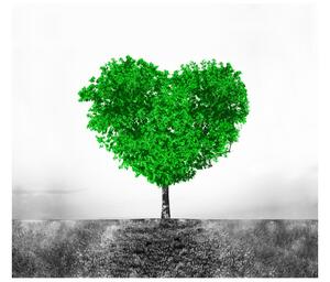 Gario Fototapeta Zelený strom lásky Veľkosť: 402 x 240 cm, Materiál: Latexová
