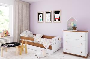 BabyBeds Detská posteľ domček POLA Farebné prevedenie: Dub, Velikost postele: 160x80 cm, Úložný priestor k posteli: Nie, bez úložného priestoru