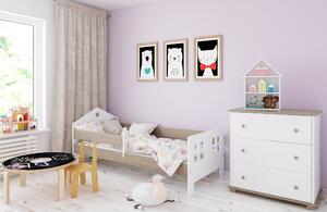 BabyBeds Detská posteľ domček POLA Farebné prevedenie: Růžová, Velikost postele: 180x80 cm, Úložný priestor k posteli: Áno, s úložným priestorom