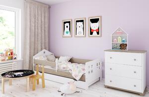 BabyBeds Detská posteľ domček POLA Farebné prevedenie: Dub, Velikost postele: 160x80 cm, Úložný priestor k posteli: Áno, s úložným priestorom