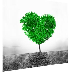 Gario Fototapeta Zelený strom lásky Veľkosť: 95 x 205 cm, Materiál: Latexová