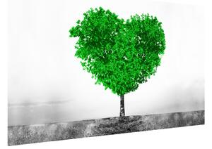 Gario Fototapeta Zelený strom lásky Veľkosť: 95 x 205 cm, Materiál: Latexová