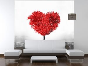 Fototapeta Strom lásky do červena Materiál: Samolepiaca, Rozmery: 200 x 135 cm