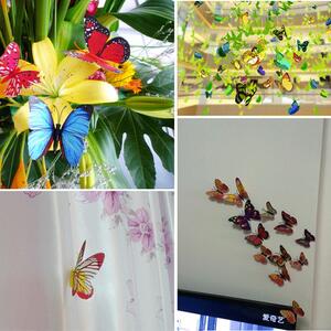 Veselá Stena Farebné 3D Motýliky Zelené