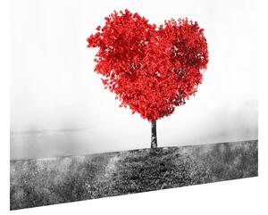 Gario Fototapeta Strom lásky do červena Veľkosť: 200 x 135 cm, Materiál: Latexová