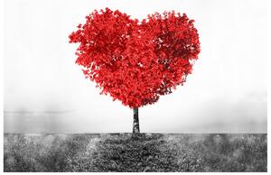 Gario Fototapeta Strom lásky do červena Veľkosť: 200 x 135 cm, Materiál: Latexová