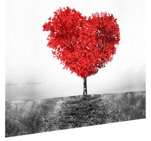Gario Fototapeta Strom lásky do červena Veľkosť: 150 x 200 cm, Materiál: Latexová